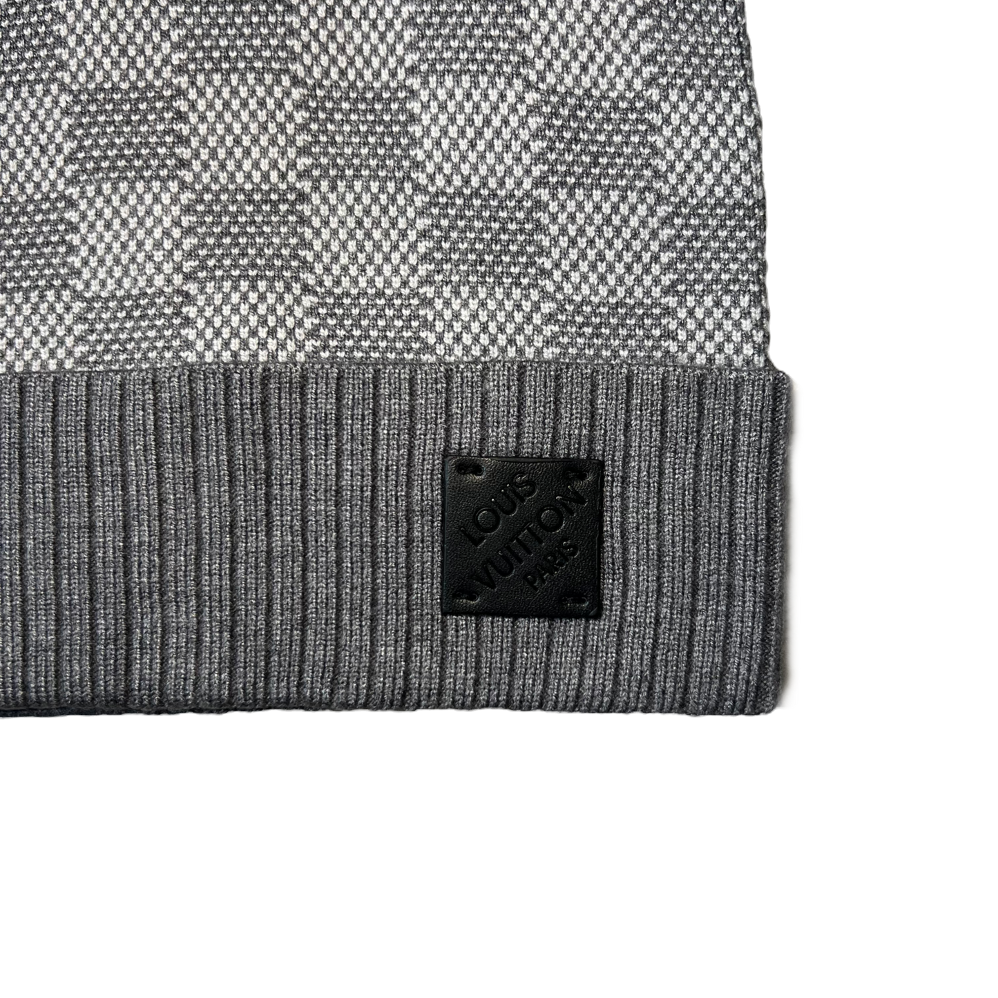 Louis Vuitton Grey Beanie Neo Petit Damier LV