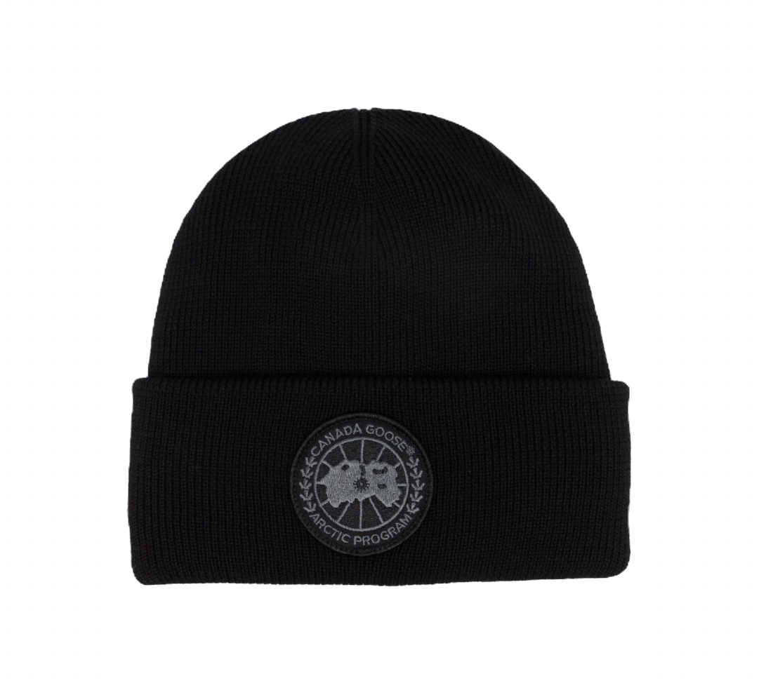 Canada goose beanie black best sale