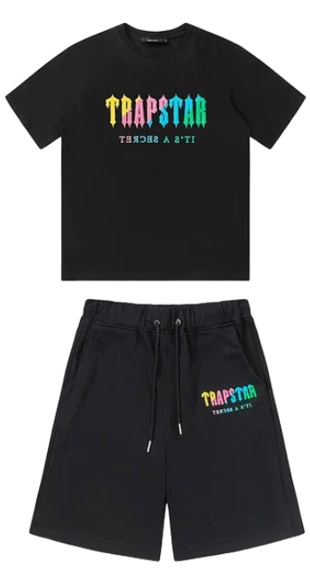 Trapstar Chenille Short Set - Candy Flavours / Black – nextgendrip