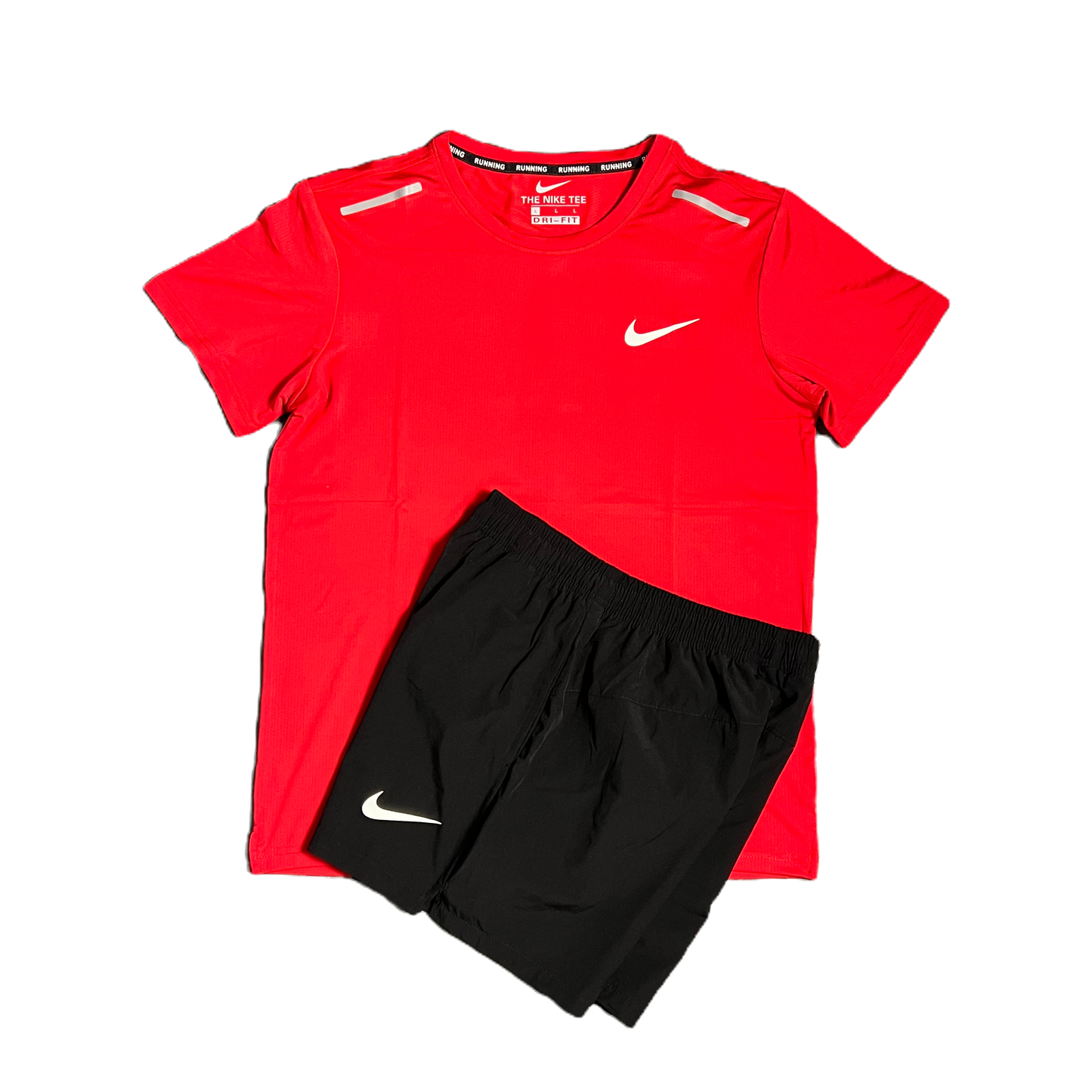 Nike T-shirt and Shorts Activewear Set Red