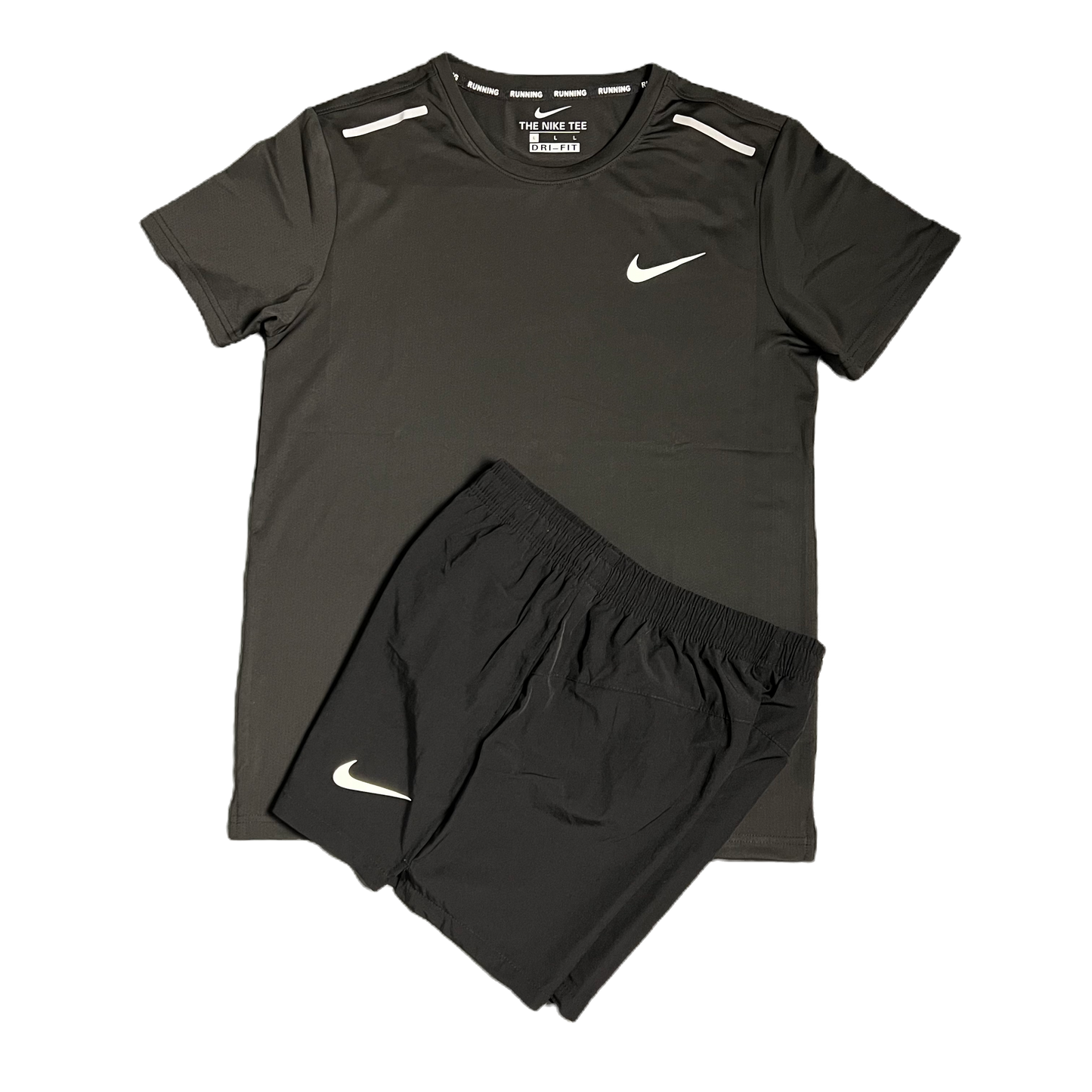 Nike T-shirt and Shorts Activewear Set Black