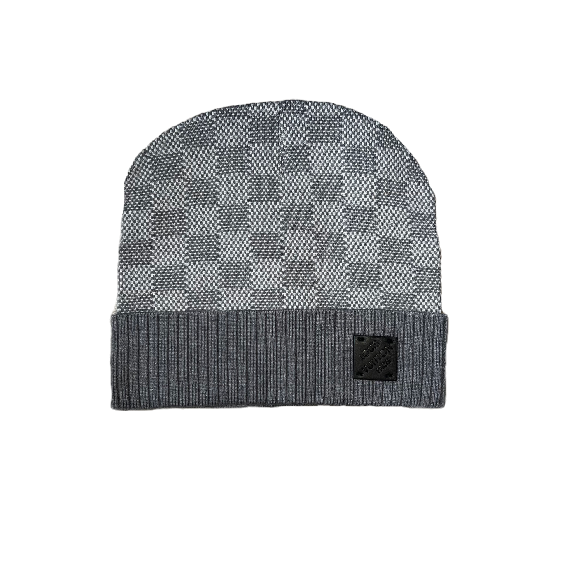 Louis Vuitton Grey Beanie Neo Petit Damier LV nextgendrip