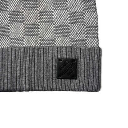 Louis Vuitton Grey Beanie Neo Petit Damier LV