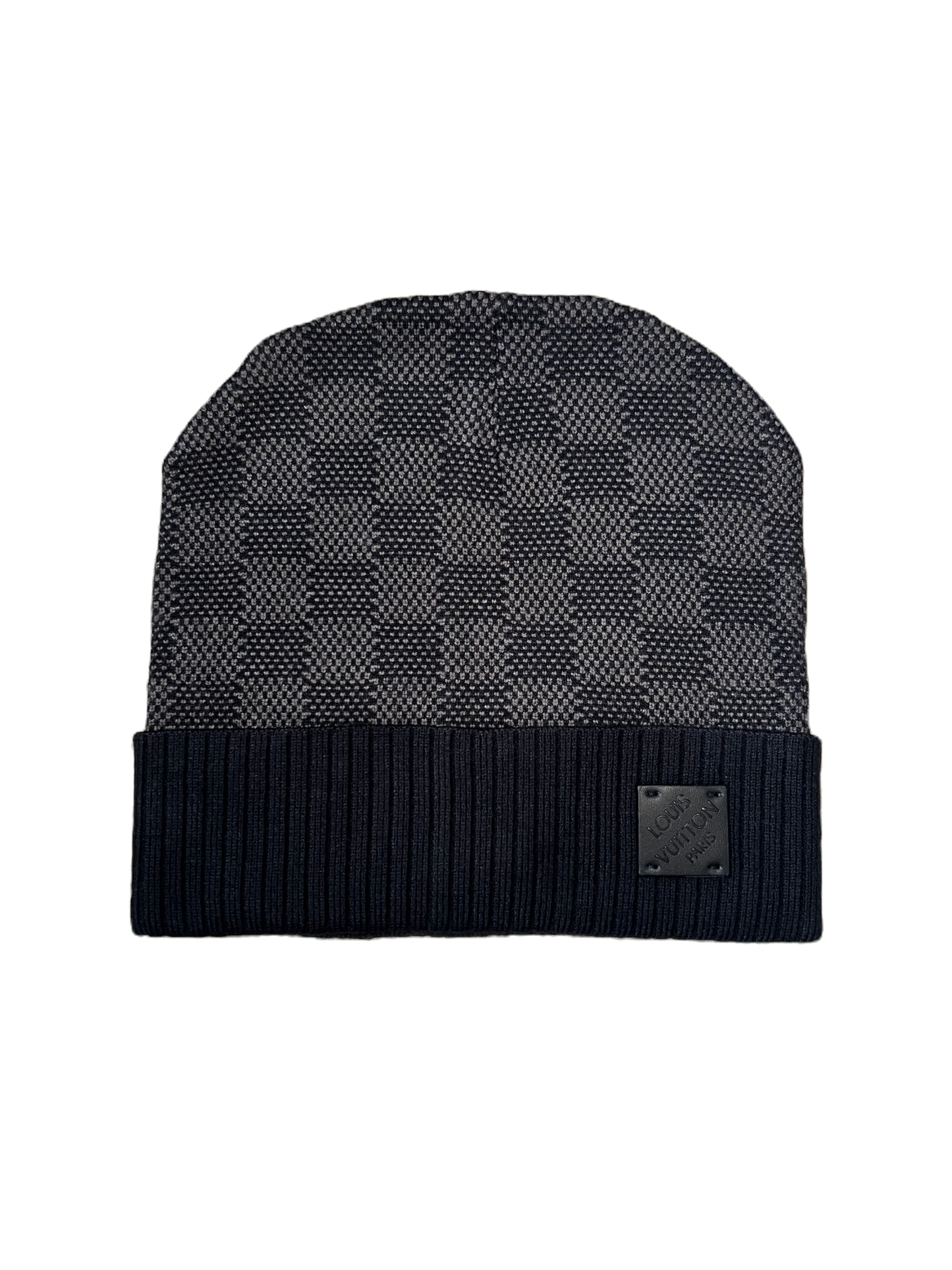 Louis Vuitton Black Beanie Neo Petit Damier LV