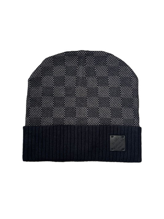 Louis Vuitton Black Beanie Neo Petit Damier LV