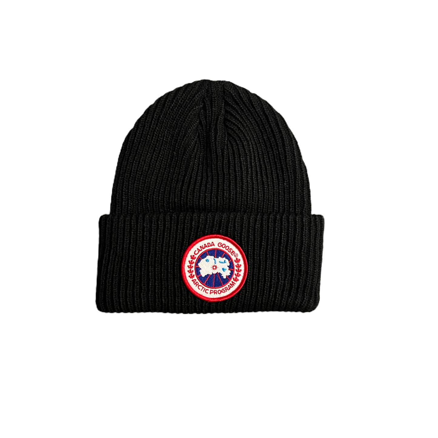 Canada Goose Black Beanie Red Badge