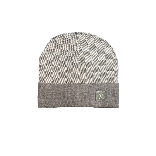 Louis Vuitton Petit Damier Grey Beanie LV